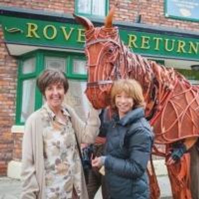 Photo Flash: Joey, Star of WAR HORSE, Visits CORONATION STREET Set