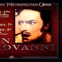 Los Angeles Metropolitan Opera Presents DON GIOVANNI, 6/8-15
