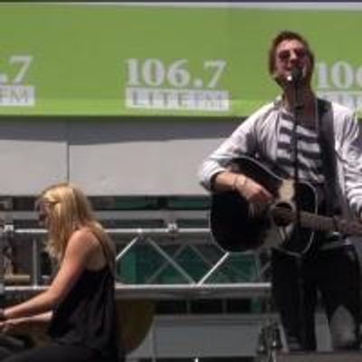 TV: ONCE's Arthur Darvill & Joanna Christie Visit BROADWAY IN BRYANT PARK!