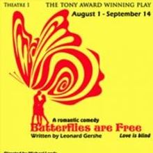 BUTTERFLIES ARE FREE Opens Today at the Broward Stage Door Theatre
