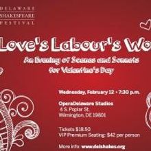 DelShakes to Present 'LOVE'S LABOUR'S WON,' 2/12 at OperaDelaware Studios