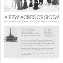 Christ Church Cathedral to Host A FEW ACRES OF SNOW Outreach Event, 1/24