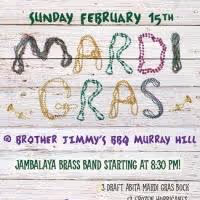 Mardi Gras in NYC at Brother Jimmy's BBQ Murray Hill on 2/15