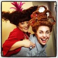 Photo Flash: Saturday Intermission Pics, Feb 2, Part 2 - CINDERELLA's Stepsisters…