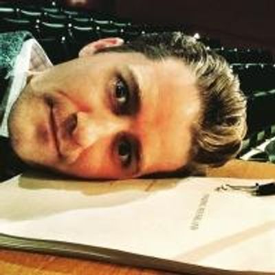 Photo Flash: Finding Glee? Matthew Morrison Studies FINDING NEVERLAND Script During GLEE Filming