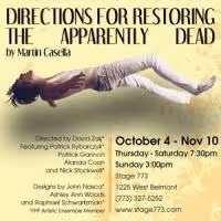 Pride Films and Plays Opens 2013-14 Season with DIRECTIONS FOR RESTORING THE…