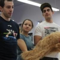 Photo Flash: CHAPLIN's Rob McClure Visits Cast of HT High School's AVENUE Q