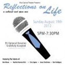 Somerville's Blue Spruce Theatre Presents REFLECTIONS ON LIFE Cabaret and Open Mic…