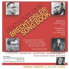 Karyn Levitt to Perform ERIC BENTLEY'S BRECHT-EISLER SONG BOOK, 2/3