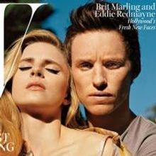 Photo Coverage: Brit Marling and Eddie Redmayne on W's Cover