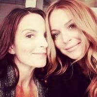 MEAN GIRLS Reunion! Tina Fey & Lindsay Lohan Snap Selfie