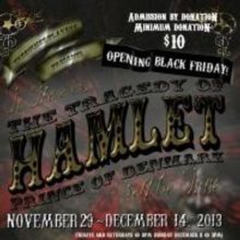 Trebuchet Players Present HAMLET at Obsidian Art Space, Now thru 12/14