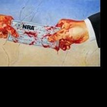 Artist Michael D'Antuono Depicts Senate Corrupted By The Gun Lobby