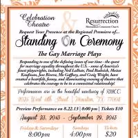 STANDING ON CEREMONY: THE GAY MARRIAGE PLAYS Opens at Celebration Theatre Today