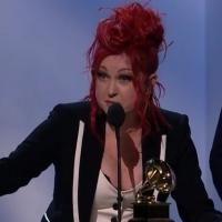 VIDEO: Watch Cyndi Lauper Accept KINKY BOOTS' 2014 GRAMMY Award for Best Musical… Video