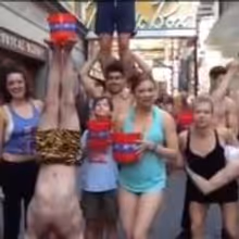 STAGE TUBE: PIPPIN's Broadway Cast Gets Drenched for ALS!