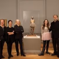 Photo Flash: The Cast of LITTLE DANCER Meets Original Degas Sculpure at the National…