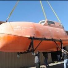 Lifeboat from Oscar Nominated Film CAPTAIN PHILLIPS Docks at Hollywood Cars Museum in