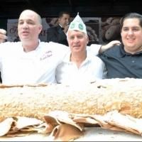 Photo Coverage: Ferrara Makes Worlds Largest Cannoli - 12 Feet Long and 348 pounds