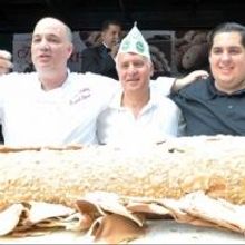 Photo Coverage: Ferrara Makes Worlds Largest Cannoli - 12 Feet Long and 348 pounds