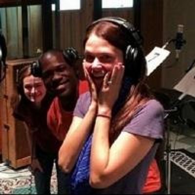 Photo Flash: In the Recording Studio with the Cast of VIOLET!