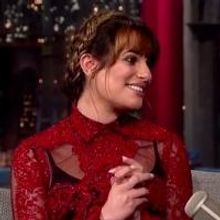 VIDEO: Lea Michele Talks BRUNETTE AMBITION, GLEE Drama and More on LETTERMAN