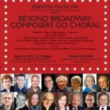 Stephen Flaherty, Andrew Lippa, Stephen Schwartz and More Set for Essential Voices'…