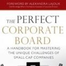 Adam J. Epstein's THE PERFECT CORPORATE BOARD Now Available