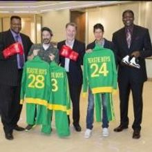 Photo Flash: Beastie Boys, Larry Holmes and Larry Johnson Donate Memorabilia to…