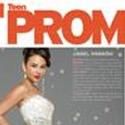 Tiffany Designs Prom Gown Sparkles on TeenPROM Cover