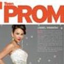 Tiffany Designs Prom Gown Sparkles on TeenPROM Cover