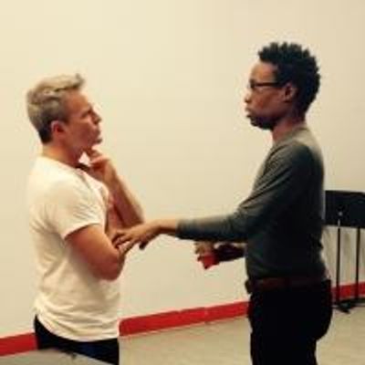 Photo Flash: In Rehearsal for HAM: SLICES OF LIFE with Sam Harris and Billy Porter
