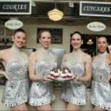 Photo Flash: Rockettes Unveil Rockettes Red Velvet Cupake at Magnolia Bakery