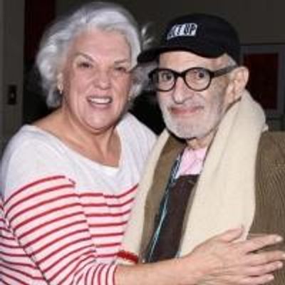 Photo Flash: Larry Kramer Vists Terrence McNally, Tyne Daly &amp; Cast at MOTHERS AND SONS