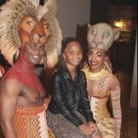 Photo Coverage: Quvenzhane Wallis Visits THE LION KING!