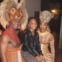 Photo Coverage: Quvenzhane Wallis  Visits THE LION KING!
