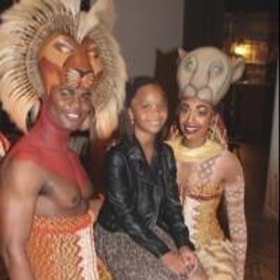 Photo Coverage: Quvenzhane Wallis  Visits THE LION KING!