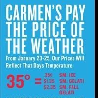 Carmen's Italian Ice and Café Announces Upcoming January Events