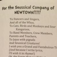 Photo Flash: Lynn Ahrens Leaves Special Message for Newtown's SEUSSICAL
