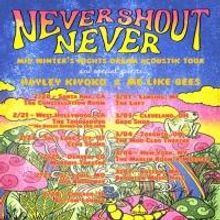 NEVER SHOUT NEVER Adds Support Date to 2015 Winter Headline Acoustic Tour