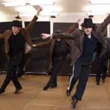 Photo Coverage: In Rehearsal with Zach Braff, Marin Mazzie & the Cast of BULLETS…