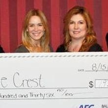 PHOTO: Véronic Donates to Olive Crest for 'Lend Your Voice' Fundraising Campaign