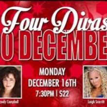 FOUR DIVAS DO DECEMBER Set for Martinis Above Fourth Table + Stage Today