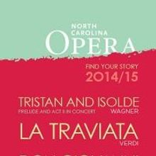 The North Carolina Opera Announces 2014-2015 Season, Featuring TRISTAN AND ISOLDE…