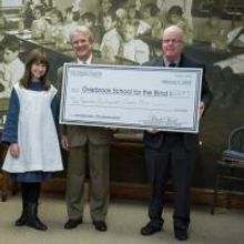 Media Theatre Presents Overbrook School for the Blind with Donation