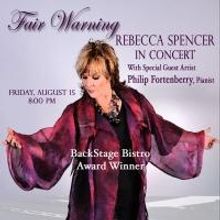 Rebecca Spencer to Make LA Concert Debut with FAIR WARNING at Upstairs at Vitello's,