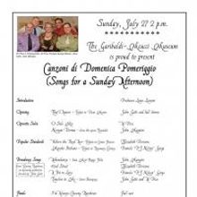 SONGS FOR A SUNDAY AFTERNOON at Garibaldi-Meucci Museum