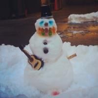 Photo Flash: Saturday Intermission Pics, Feb 9 - Broadway Snowman, ANNIE's…