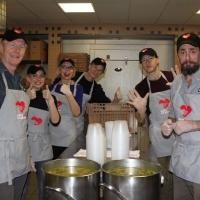 Photo Flash: YOU CAN'T TAKE IT WITH YOU Cast Lends a Helping Hand at God's Love We…