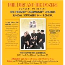 Phil Dirt & The Dozers Set for Benefit Concert for The Hershey Community Chorus, 9/14